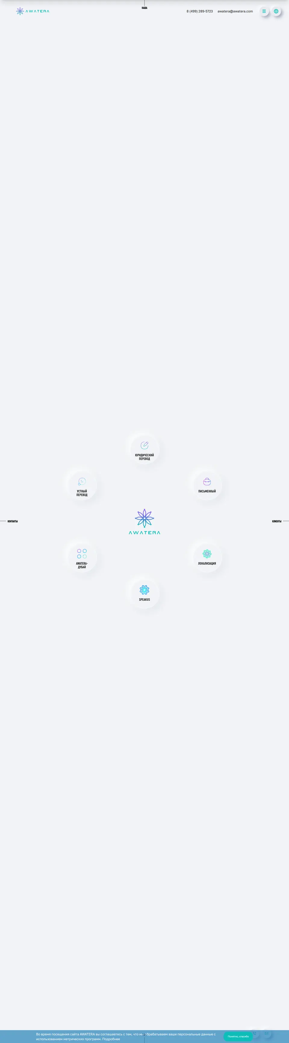 Страница проекта AWATERA